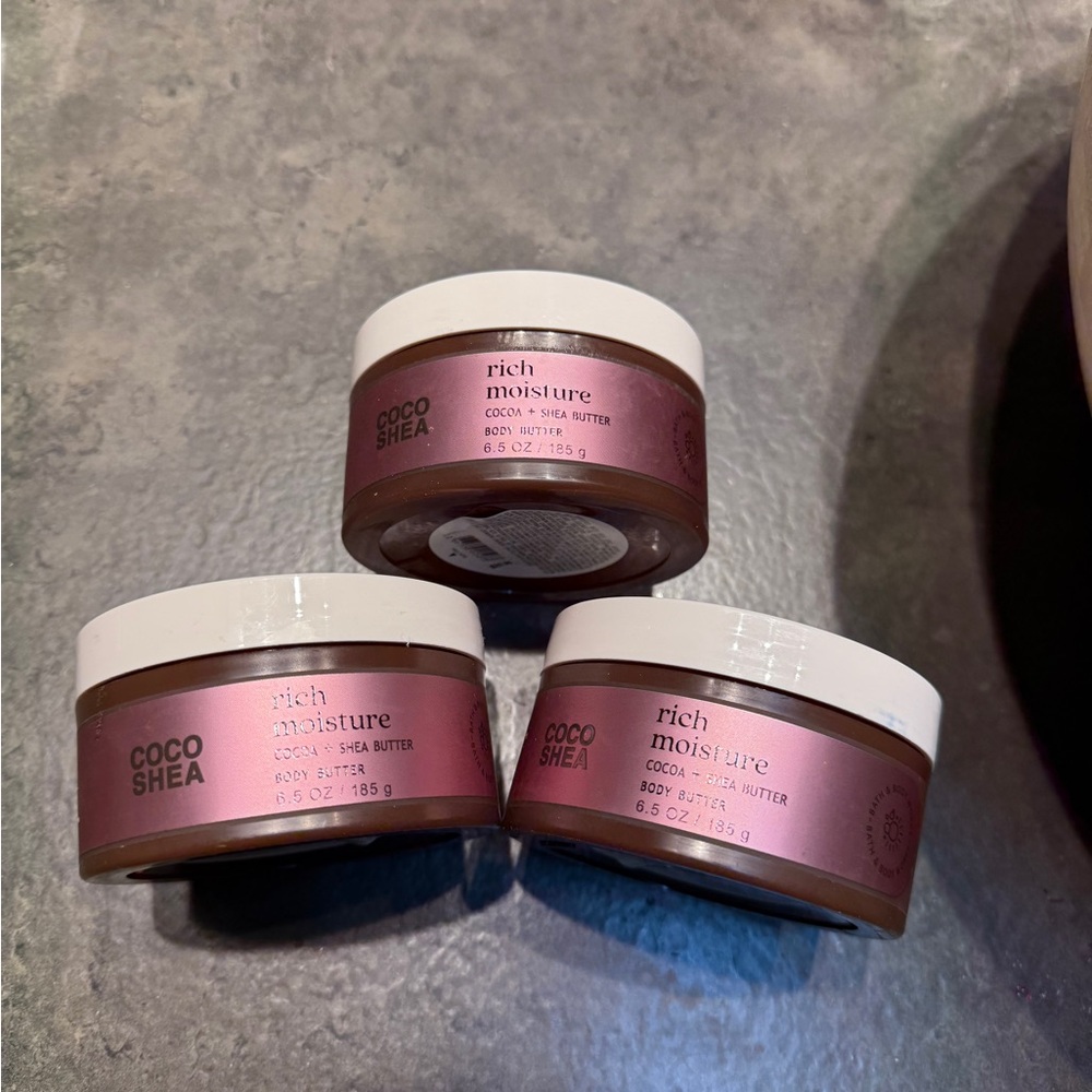Coco Shea Rich Moisture Body Butter - you get all 3 Brand New Full size